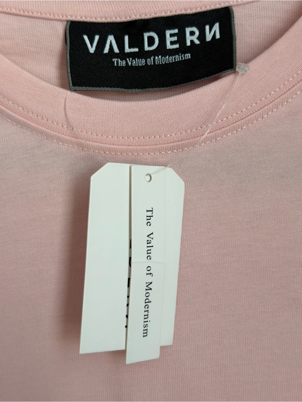 Valdern The Value of Modernism Oversized Pink Tee Free Size NWT - Picture 5 of 9